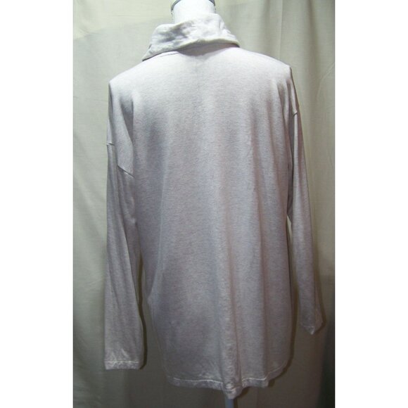 Pure Jill Tunic Top Cozy Athleisure Pullover Tan Medium Petite - Picture 4 of 11